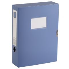 齐心 HC-75 标准型 3.0寸档案盒 75mm 蓝色 