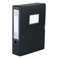 齐心 HC-75 标准型 3.0寸档案盒 75mm 黑色